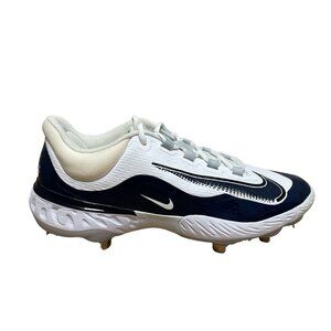 NIKE ALPHA HUARACHE ELITE 4 BASEBALL CLEATS MENS 13 DR6851-101 NAVY BLUE WHITE
